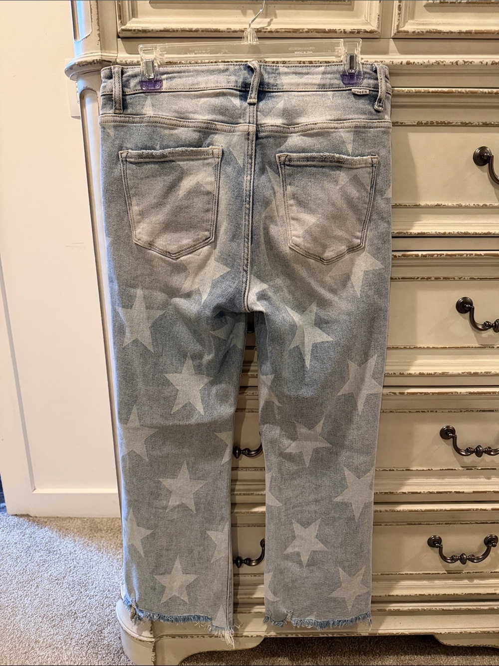 RISEN STAR PRINT STRAIGHT LEG JEANS - nondistressed - Picture 9 of 11